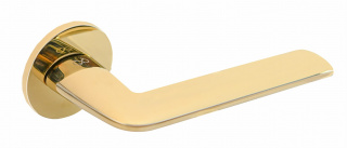 Klamka Stinger fit KSR O G00 PVD złota na rozecie okrągłej Infinity Line