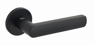 Klamka Torino fit KTF O B00 czarna na rozecie okrągłej Infinity Line