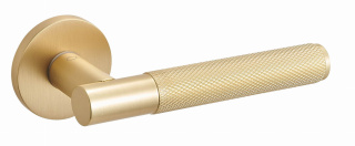 Klamka Tess KTS O MG00 złoty mat na rozecie okrągłej Infinity Line