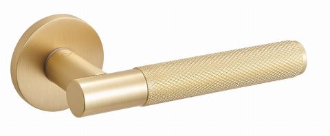 Klamka Tess KTS O MG00 złoty mat na rozecie okrągłej Infinity Line