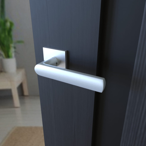 Klamka Torino fit KTF M 700 chrom mat na rozecie kwadratowej Infinity Line