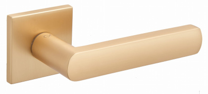 Klamka Torino fit KTF M G00 złoty mat na rozecie kwadratowej Infinity Line