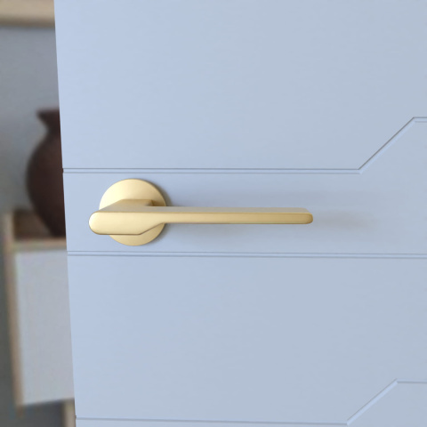 Klamka Toro fit KTO O MG00 złoty mat na rozecie okrągłej Infinity Line