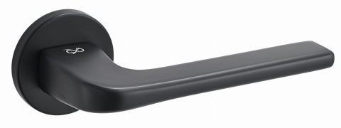 Klamka Solo fit KSO O B00 czarna na rozecie okrągłej Infinity Line