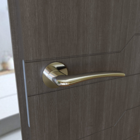 Klamka Vento KVNO S O 700 chrom na rozecie okrągłej Infinity Line