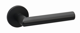 Klamka Ronda fit KRD O B00 czarna na rozecie okrągłej Infinity Line