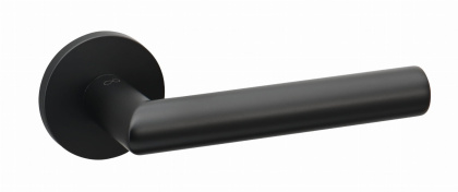 Klamka Ronda fit KRD O B00 czarna na rozecie okrągłej Infinity Line