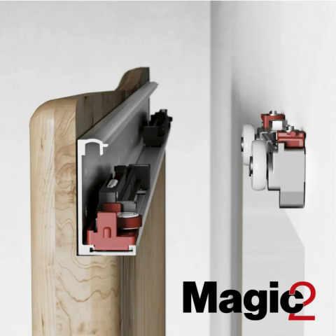 MAGIC 2 System do drzwi przesuwnych drewnianych 1800 mm