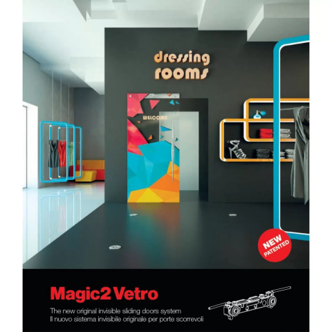 MAGIC 2 System do drzwi przesuwnych szklanych 10mm