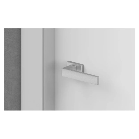 Klamka Focus chrom szczotkowany na rozecie prostokątnej Corona