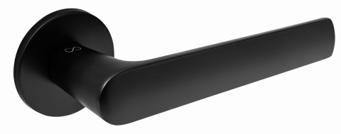 Klamka Tokyo KTOK B00 czarna na rozecie okrągłej Infinity Line