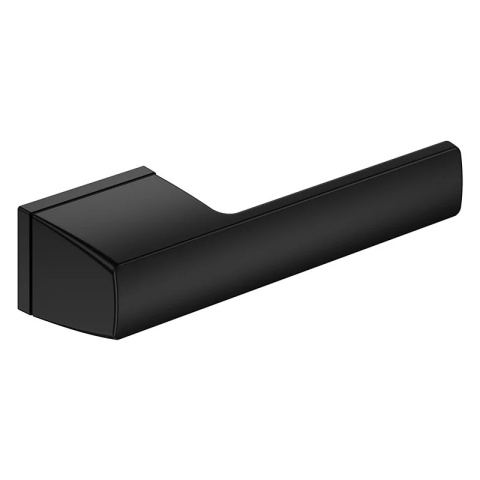 Klamka Optima czarna na rozecie ukrytej prostokątnej Corona