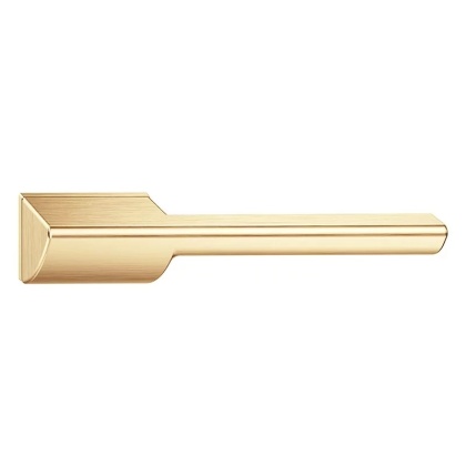 Klamka Horizon mosiądz matowy na rozecie ukrytej prostokątnej Corona