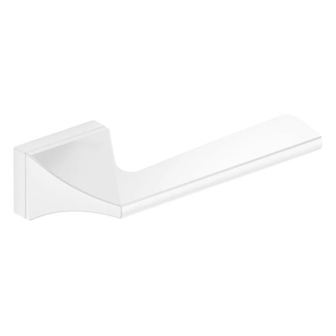 Klamka Impera biała na rozecie ukrytej prostokątnej Corona