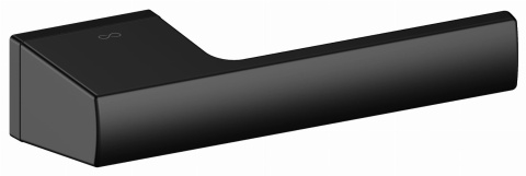 Klamka Bari KBRI B00 czarna na rozecie prostokątnej Infinity Line