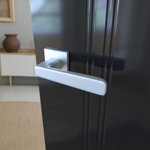 Klamka Parma fit KPR M 700 chrom mat na rozecie kwadratowej Infinity Line