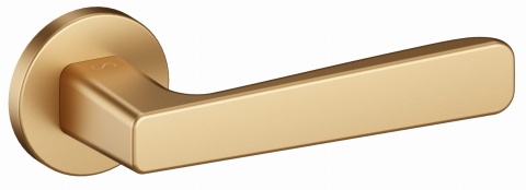 Klamka Parma fit KPR O MG00 złoty mat na rozecie okrągłej Infinity Line