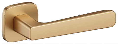 Klamka Parma fit KPR QO MG00 złoty mat na rozecie kwadrat - owal Infinity Line