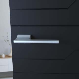 Klamka Monza KMOZ M700 chrom mat na rozecie prostokątnej Infinity Line