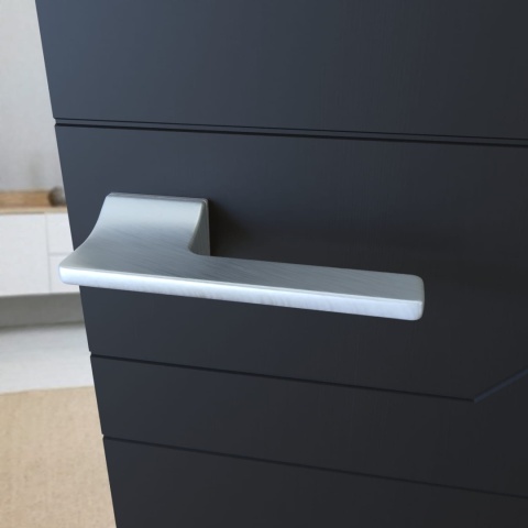 Klamka Monza KMOZ M700 chrom mat na rozecie prostokątnej Infinity Line