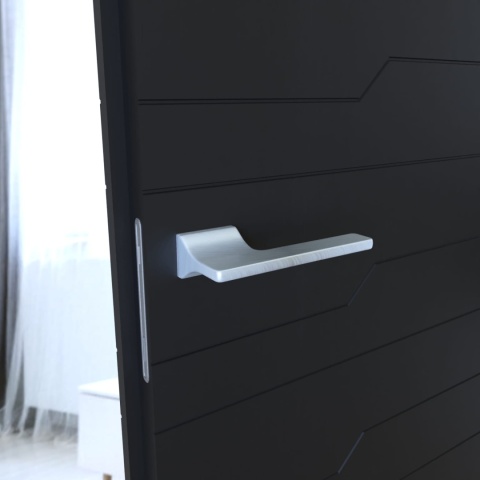 Klamka Monza KMOZ M700 chrom mat na rozecie prostokątnej Infinity Line