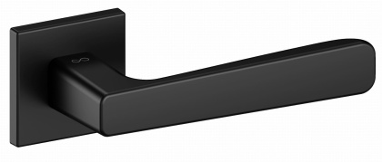 Klamka Parma fit KPR B00 czarna na rozecie kwadratowej Infinity Line