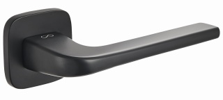 Klamka Solo fit KSO QO B00 czarna na rozecie kwadrat - owal Infinity Line