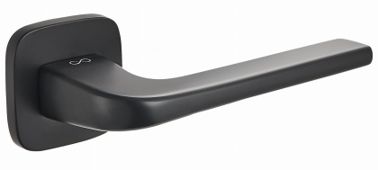 Klamka Solo fit KSO QO B00 czarna na rozecie kwadrat - owal Infinity Line