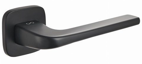 Klamka Solo fit KSO QO B00 czarna na rozecie kwadrat - owal Infinity Line