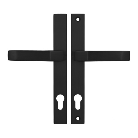 Klamko Klamka AXA Slim ++ F8 czarna rozstaw 92 mm