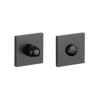 Rozeta kwadratowa Aprile Q Slim 7mm BLACK czarny matowy wc