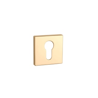Rozeta kwadratowa Aprile Q Slim 7mm GOLD PVD złoty polerowany PVD wkładka
