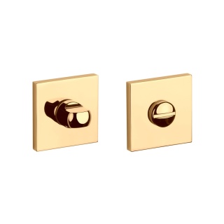 Rozeta kwadratowa Aprile Q Slim 7mm GOLD PVD złoty polerowany PVD wc
