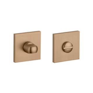 Rozeta kwadratowa Aprile Q Slim 7mm LIGHT BROWN jasny brązowy wc
