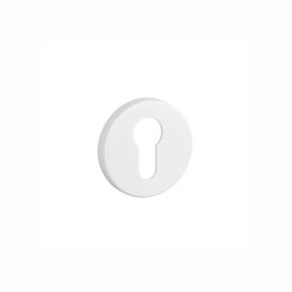 Rozeta okrągła Aprile R Slim 7mm WHITE biały matowy wkładka
