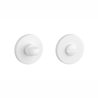 Rozeta okrągła Aprile R Slim 7mm WHITE biały matowy wc