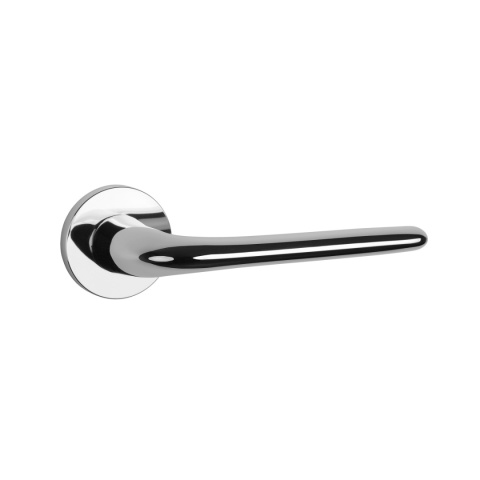 Klamka Aprile Azalia R Slim 7mm LC chrom polerowany na rozecie okrągłej Enger
