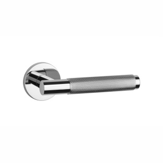 Klamka Aprile Molinia R Slim 7mm CP chrom polerowany na rozecie okrągłej Enger
