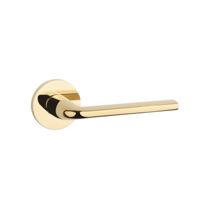 Klamka Aprile Oleandro R Slim 7mm GOLD PVD złoty polerowany PVD na rozecie okrągłej Enger