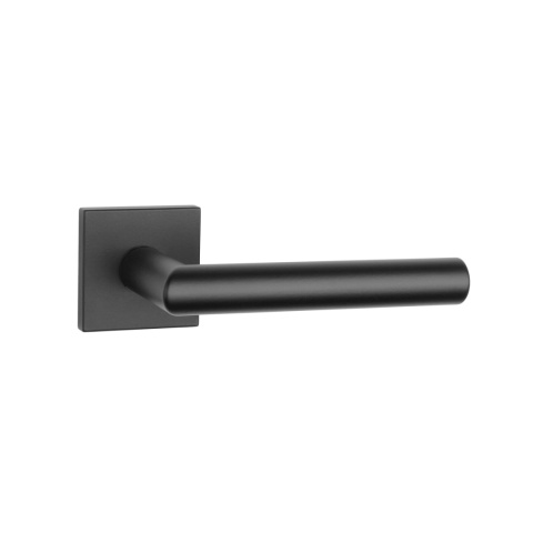 Klamka Aprile Arabis Q Slim 7mm BLACK czarny matowy na rozecie kwadratowej Enger