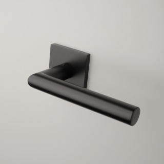 Klamka Aprile Arabis Q Slim 7mm BLACK czarny matowy na rozecie kwadratowej Enger