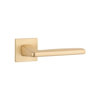 Klamka Aprile Erba Q Slim 7mm GOLD SATIN złoty matowy na rozecie kwadratowej Enger
