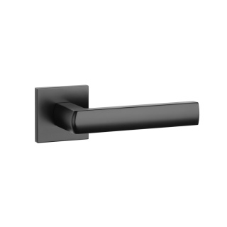 Klamka Aprile Hosta Q Slim 7mm BLACK czarny matowy na rozecie kwadratowej Enger