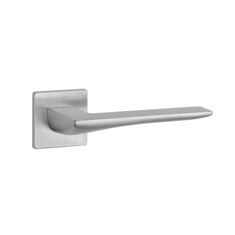Klamka Aprile Iris Q Super Slim 5mm DSC chrom szczotkowany na rozecie kwadratowej Enger