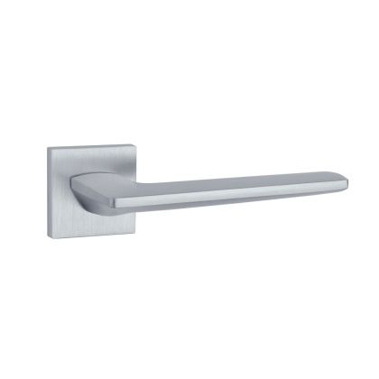Klamka Aprile Lunaria Q Slim 7mm SC chrom satynowy na rozecie kwadratowej Enger