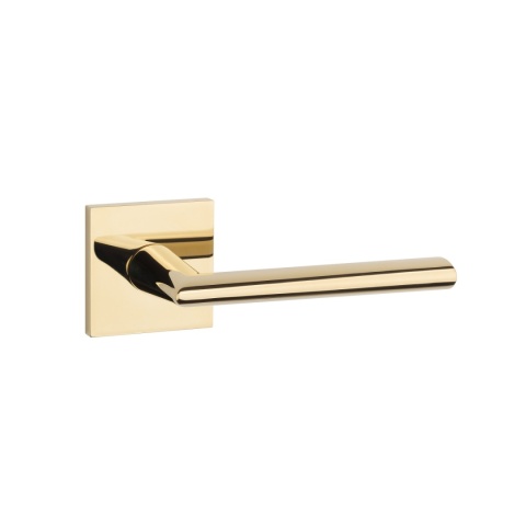 Klamka Aprile Primula Q Slim 7mm GOLD PVD złoty polerowany PVD na rozecie kwadratowej Enger