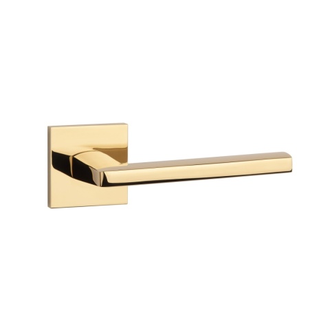 Klamka Aprile Pyrola Q Slim 7mm GOLD PVD złoty polerowany PVD na rozecie kwadratowej Enger