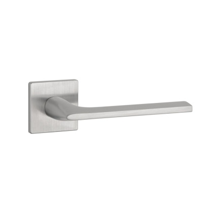 Klamka Aprile Salvia Q Super Slim 5mm DSC chrom szczotkowany na rozecie kwadratowej Enger