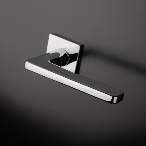 Klamka Aprile Setia Q Super Slim 5mm LC chrom polerowany na rozecie kwadratowej Enger