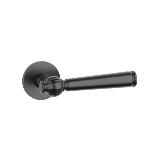 Klamka Stile Tuka R Slim 7mm BLACK czarny matowy na rozecie okrągłej Enger